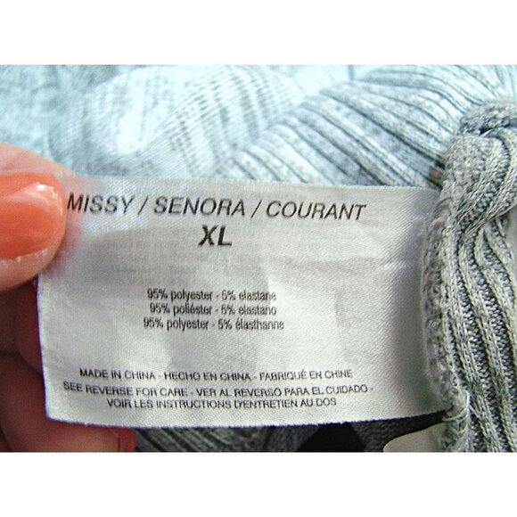 Life Worx Gloria Vanderbilt Loose Fit Activewear Track Lounge Pants Gray Sz XL - Picture 9 of 12